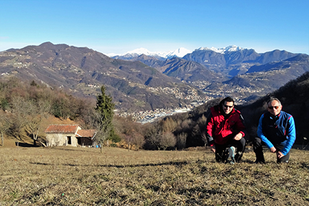 In CANTO ALTO da Cler di Sedrina - Prati Parini il 18 gennaio 2018 - FOTOGALLERY