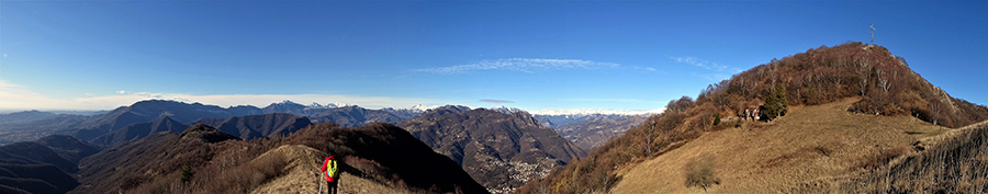 Dal Colle di Sant'Anna scendendo da Canto Altp panorama ad ampio raggio