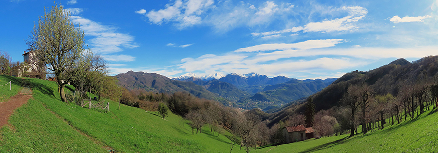 Bella vista panoramica dai Prati Parini 