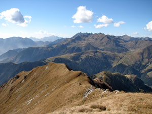 La cresta del Pizzo Cavallo dall'alto