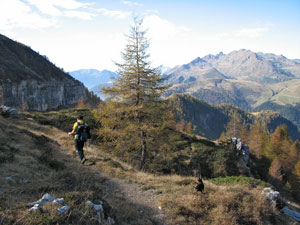 Primo tratto del sentiero per il Monte Cavallo