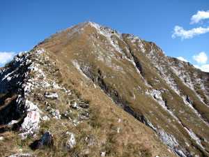 Traccia-sentiero di salita in vetta al Monte Cavallo