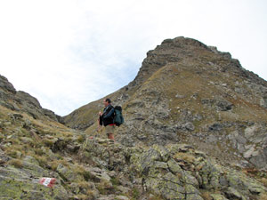 Verso il Passo del Portulino con vista sul Madonnino - foto Piero Gritti 7 sett 07