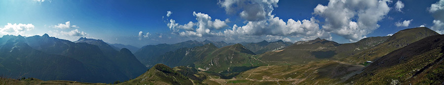 Panoramica dalla Val Carisole alla Val Brembana