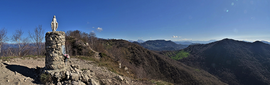 Dalla Madonnina del Costone (1195 m) panorama a nord-est