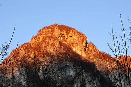 CORNA CAMOSCERA (COREN),1329 m, da Cavaglia di Val Brembilla il 14 gennaio 2019- FOTOGALLERY