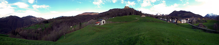 Corno Zuccone (1458 m.) visto da Reggetto di Vedeseta