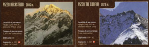 Pizzo Recastelllo (2886 m.) e Pizzo Tre Confini (2823 m.)