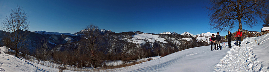 Sui prati innevati di Prato Giugno