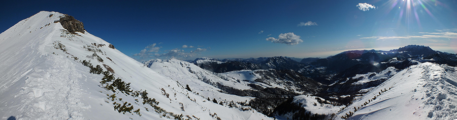 Dalla cresta sud-ovest del Sodadura vista verso la Val Taleggio