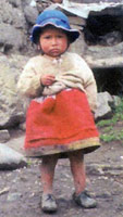 Una bambina peruviana