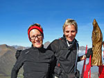 Gila e Paola alla Madonnina di cima Sodadura - foto Piero 14 ott 07