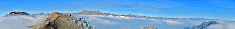 Da cima Sodadaura ...vista sulle Orobie dal Campelli alla Presolana - foto Piero 14 ott 07