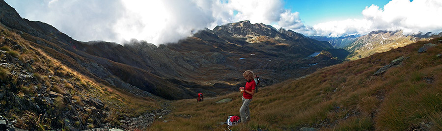 Panoramica salendo al Passo di Grabiasca (2430 m.)