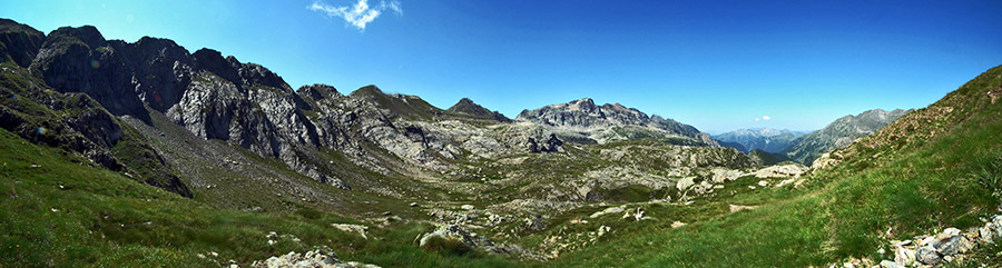 Panoramica salendo al Passo di Grabiasca (2430 m.)