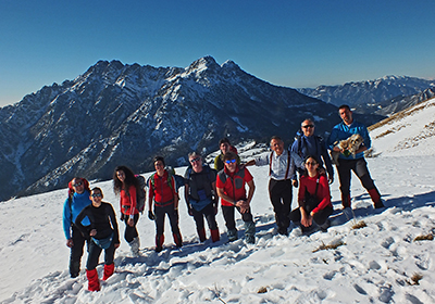 Bel ritorno in CIMA GREM (2049 m) innevata il 1 dicembre 2013  - FOTOGALLERY