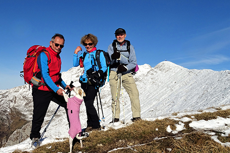 CIMA GREM (2049 m) con neve novembrina ad anello dal Colle di Zambla (Santella) il 28 novembre 2018 - FOTOGALLERY