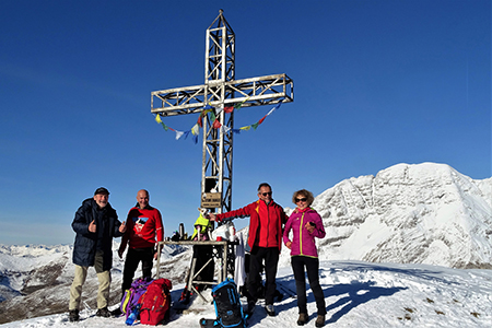 CIMA GREM (2049 m) con neve novembrina ad anello dal Colle di Zambla (Santella) il 28 novembre 2018 - FOTOGALLERY