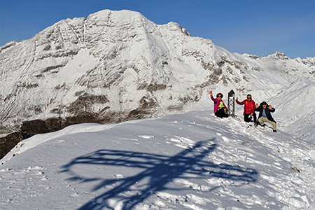 CIMA GREM (2049 m) con neve novembrina ad anello dal Colle di Zambla (Santella) il 28 novembre 2018 - FOTOGALLERY