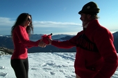 Ritorno invernale in GREM con tanto vento e freddo e poco sole e neve, ma gran spettacolo ! Il 4 gennaio 2012 - FOTOGALLERY