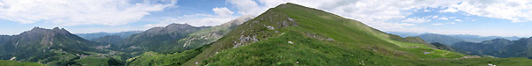 Panoramica dalla cresta  Cima Grem - foto Piero Gritti
