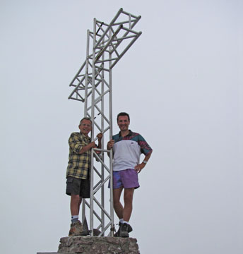 Da Carona al Pizzo del Becco (2507 m.) per via ferrata, con discesa dal Passo di Sardegnana, Lago Colombo e Laghi Gemelli il 25 agosto 2009 -  FOTOGALLERY