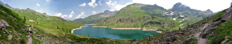 Cima Giovanni Paolo II, Laghi Gemelli e Laghetti della Paura e di Val Vegia l'11 luglio 2010