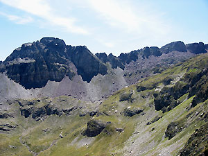 Il Monte Pradella (2626) dal Passo d'Aviasco