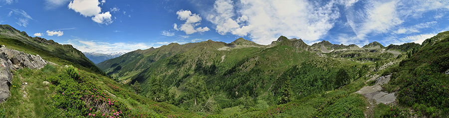 In alta Valle Lunga sul sent. GVO 112 dai Laghi di Porcile al Passo di Tartano