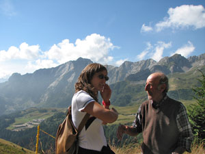 Incontro col mandriano Palmino - foto Piero Gritti  4 agosto 07