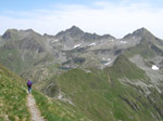 Vista sul Passo di Tartano, i Laghi di Porcile, i monti Valegino e Cadelle