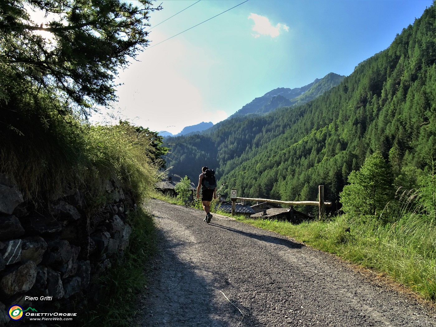 LAGO DEL VALLONE (2226 m), ritorno insieme a Raffaele-26giu21/08 Sulla ...