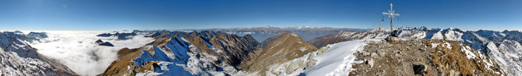 Panoramica a 360° da cima Corno Stella - foto Piero Gritti  1 nov 07