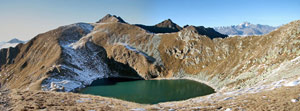 Panoramica sul Lago Moro, Passo di Val Cervia, Monte Toro...foto Piero Gritti 1 nov 07