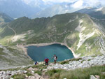 Salita dal Lago Moro verso il Corno Stella - foto Piero Gritti  22 luglio 07