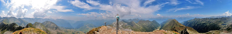 Panoramica a 360° da cima Corno Stella - foto Piero Gritti  1 nov 07