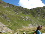 Il sentiero di discesa dal Passo di Valcervia ai laghetti delle Foppe e delle Trote - foto Piero Gritti 15 ago 07