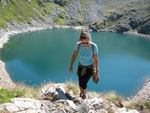 Il Lago Moro visto dal sentiero per il passo di Valcervia - foto Piero Gritti 15 ago 07