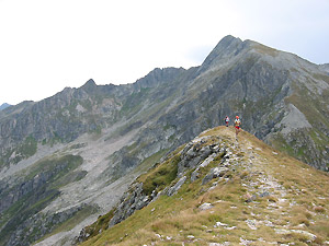 Il Passo Valcervia con in fronte il Corno Stella (m.2620)