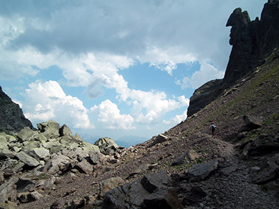 Dalla Bocchetta di Trona giro ad anello: LAGO ROTONDO - PIZZO PARADISO - VAL D'INFERNO – GIAROLO il 23 agosto 2011  - FOTOGALLERY