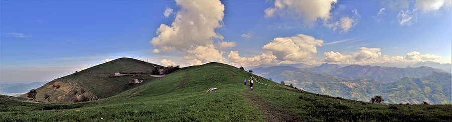 Vista panoramica su Valle Imagna e Orobie