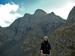 Il Monte Aga visto dal sentiero per il Passo Selletta (zona Rif. Longo)