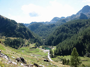 Il Lago della Cava verso al Baita Armentarga