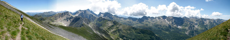 Sul sentiero dal Passo di Venina-Monte Venina verso cima Masoni 