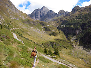 Da qui, 1 Km. prima del Rif. Longo,  si parte (o si arriva) per salire al Passo Venina 