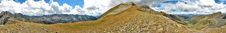 Panoramica a 360° dfal Passo di Venina (mt.2442)