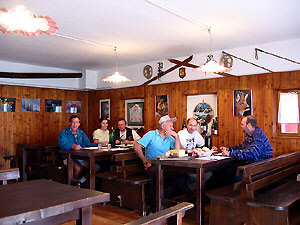 La capienrte ed accogliente sala da pranzo