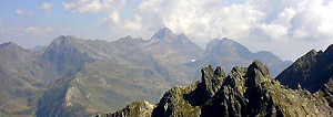 Vista  di tutto il percorso da Pizzo del Becco