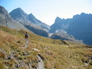 Dal Passo della Selletta vista verso il Diavolo e Diavolino