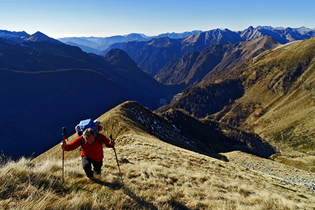 PES GERNA, MASONI, VENINA, tre cime in cresta ad anello da Carona il 3 dic. 2015 - FOTOGALLERY